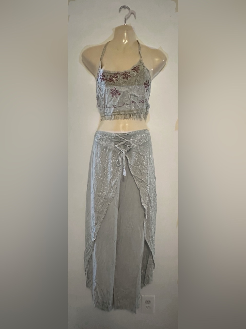 Elegant Gray Two Piece